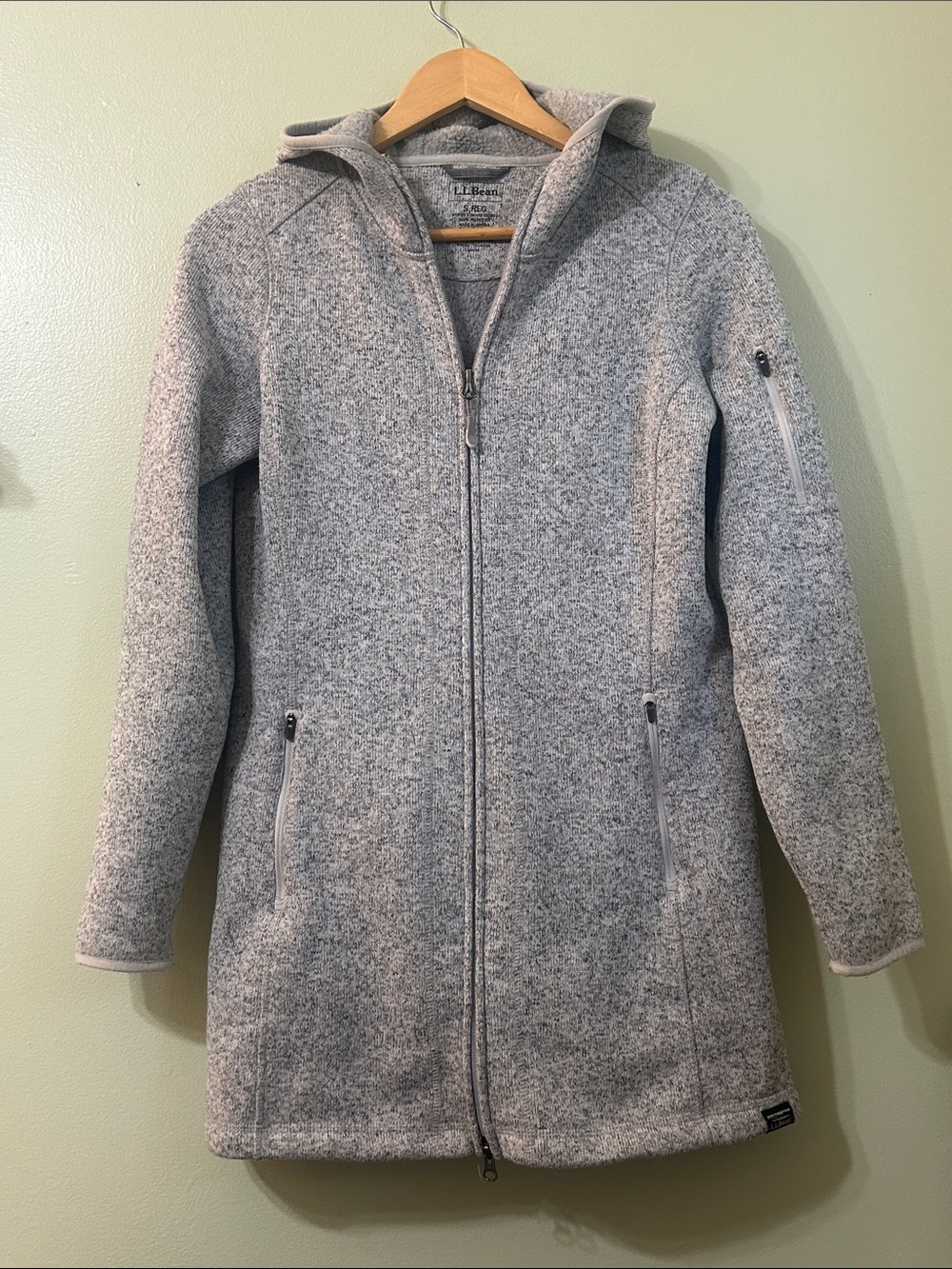 LL Bean Sweater Fleece Coat